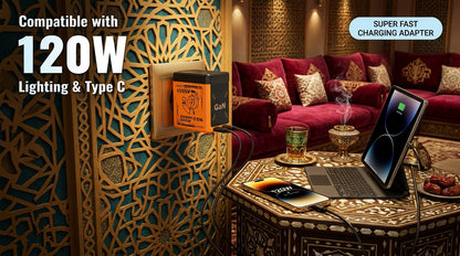 GAN Flash 100W Fast Charger KSA | شاحن جداري سريع 100 واط السعودية