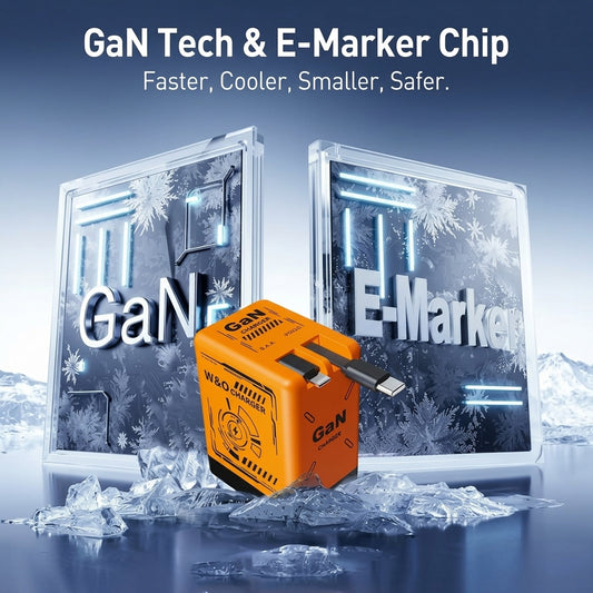 GAN Flash 100W Fast Charger KSA | شاحن جداري سريع 100 واط السعودية