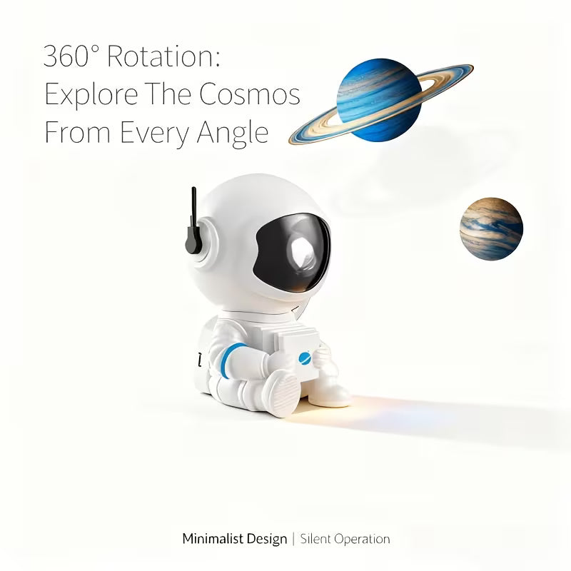 Astronaut Galaxy Star Projector LED Night Light | 360° Rotating Nebula Space Projector with Remote Control & Sleep Timer | Bedroom, Kids Room & Home Decor