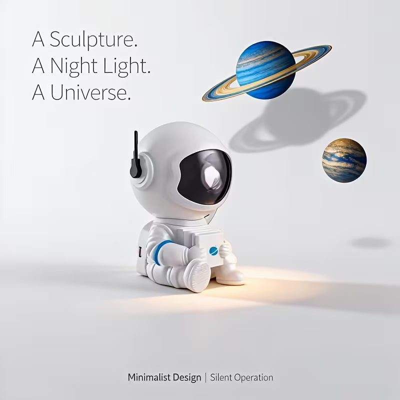 Astronaut Galaxy Star Projector LED Night Light | 360° Rotating Nebula Space Projector with Remote Control & Sleep Timer | Bedroom, Kids Room & Home Decor