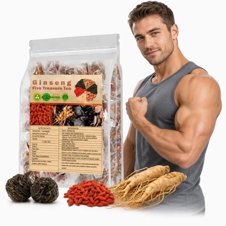 Ginseng Five Treasure Herbal Tea KSA | شاي الجينسنغ بالكنوز الخمسة في السعودية