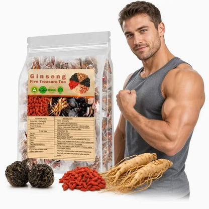 Ginseng Five Treasure Herbal Tea KSA | شاي الجينسنغ بالكنوز الخمسة في السعودية
