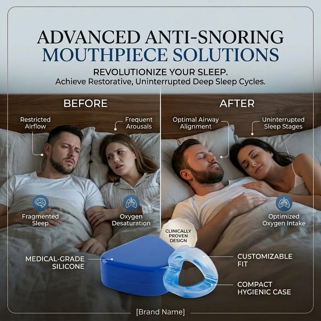 Anti Snore Mouthpiece - Sleep Better | KSA - جهاز منع الشخير