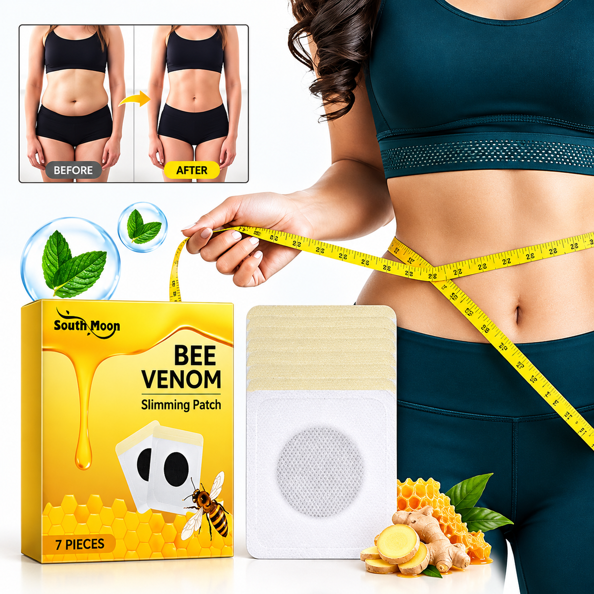 Bee Venom Slimming Patch for Waist & Body | لصقات بسم النحل لتنحيف الخصر والجسم