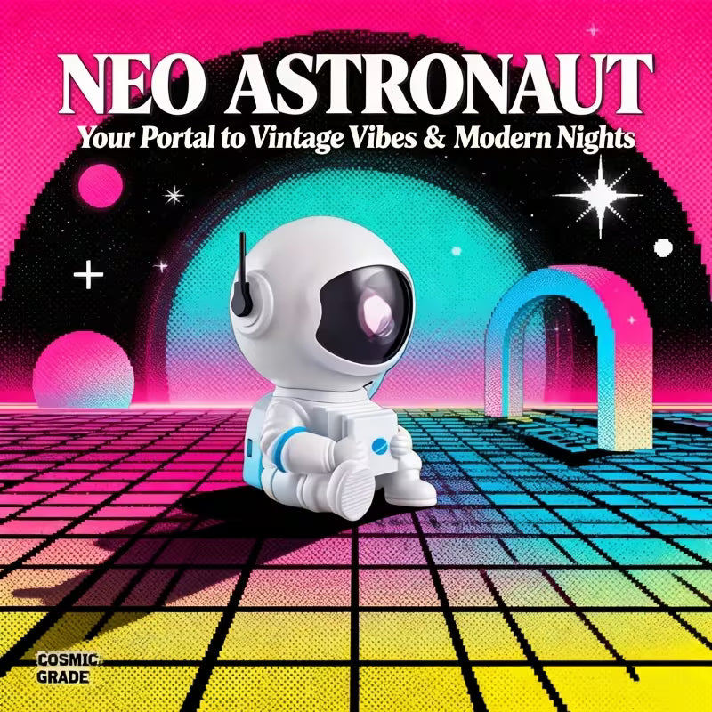 Astronaut Galaxy Star Projector LED Night Light | 360° Rotating Nebula Space Projector with Remote Control & Sleep Timer | Bedroom, Kids Room & Home Decor
