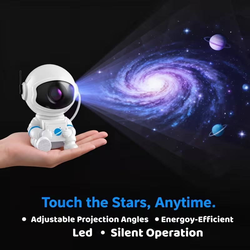 Astronaut Galaxy Star Projector LED Night Light | 360° Rotating Nebula Space Projector with Remote Control & Sleep Timer | Bedroom, Kids Room & Home Decor