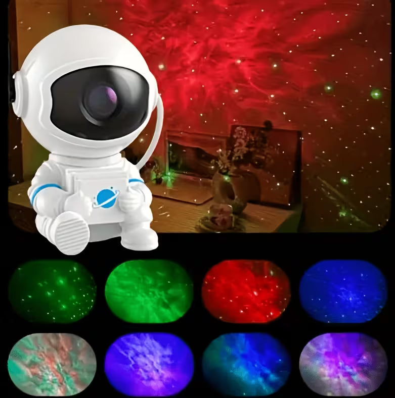 Astronaut Galaxy Star Projector LED Night Light | 360° Rotating Nebula Space Projector with Remote Control & Sleep Timer | Bedroom, Kids Room & Home Decor