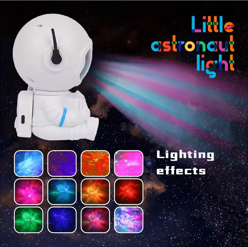 Astronaut Galaxy Star Projector LED Night Light | 360° Rotating Nebula Space Projector with Remote Control & Sleep Timer | Bedroom, Kids Room & Home Decor