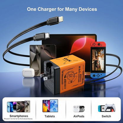 GAN Flash 100W Fast Charger KSA | شاحن جداري سريع 100 واط السعودية