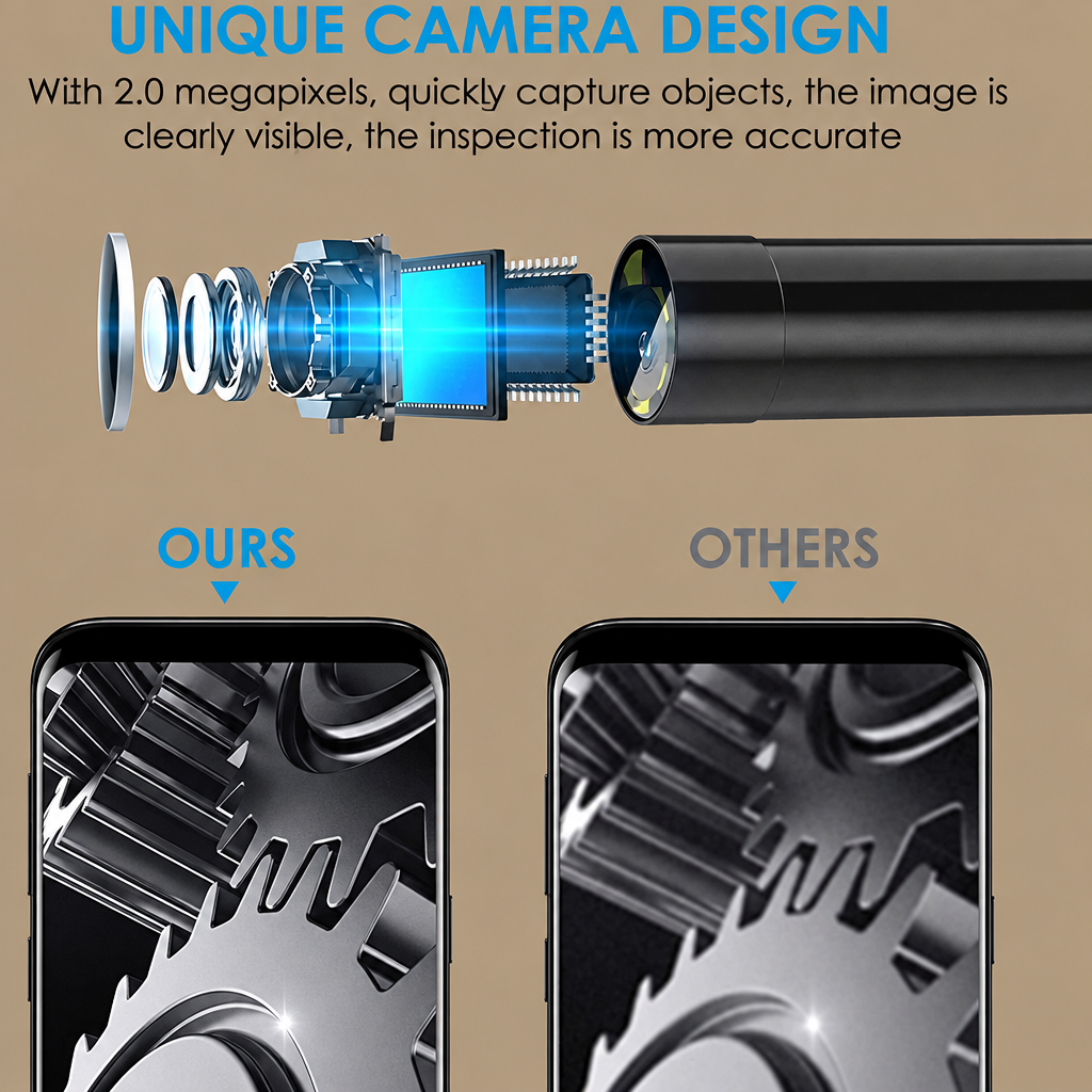 2 megapixel endoscope camera image quality comparison